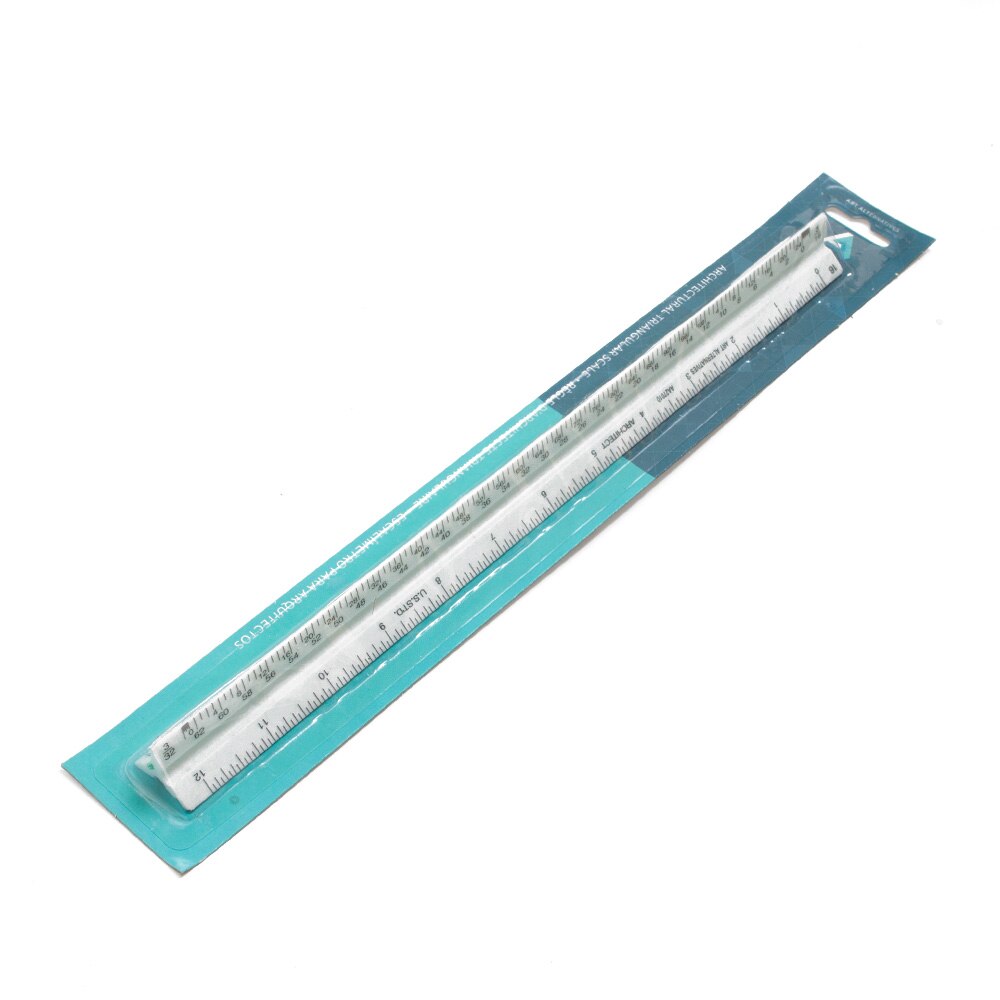 Art Alternatives, Triangles, Scales & Tools, Plastic, Art & School, 12", Plastic, Architecture, Triangular Scale, 5946